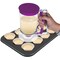 Chef Buddy Cake Batter Dispenser 4 Cup Capacity Plastic Muffins Pancakes Waffles